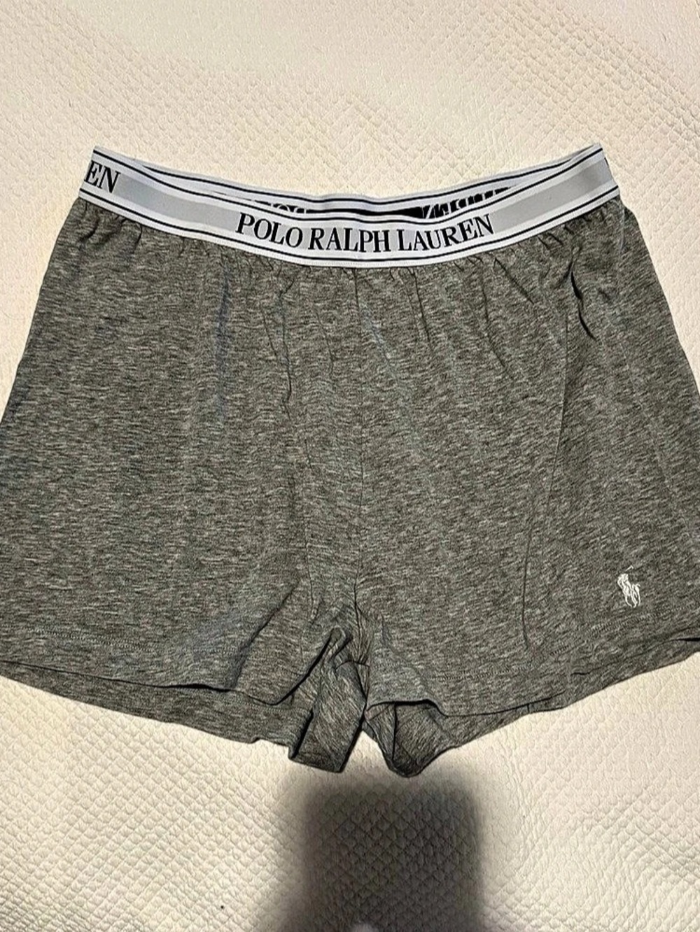Polo Ralph Lauren women’s polo essentials pajama boxer Cotton Knit Gray